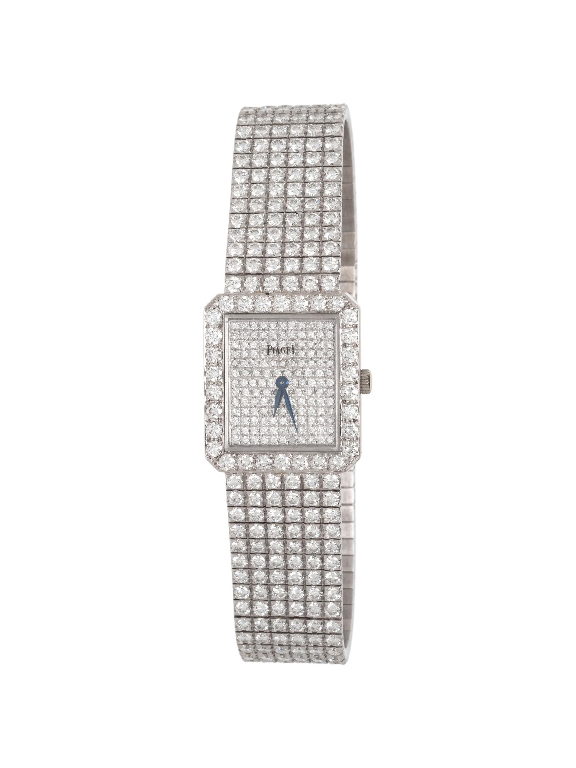 PIAGET, WHITE GOLD AND DIAMOND WATCH