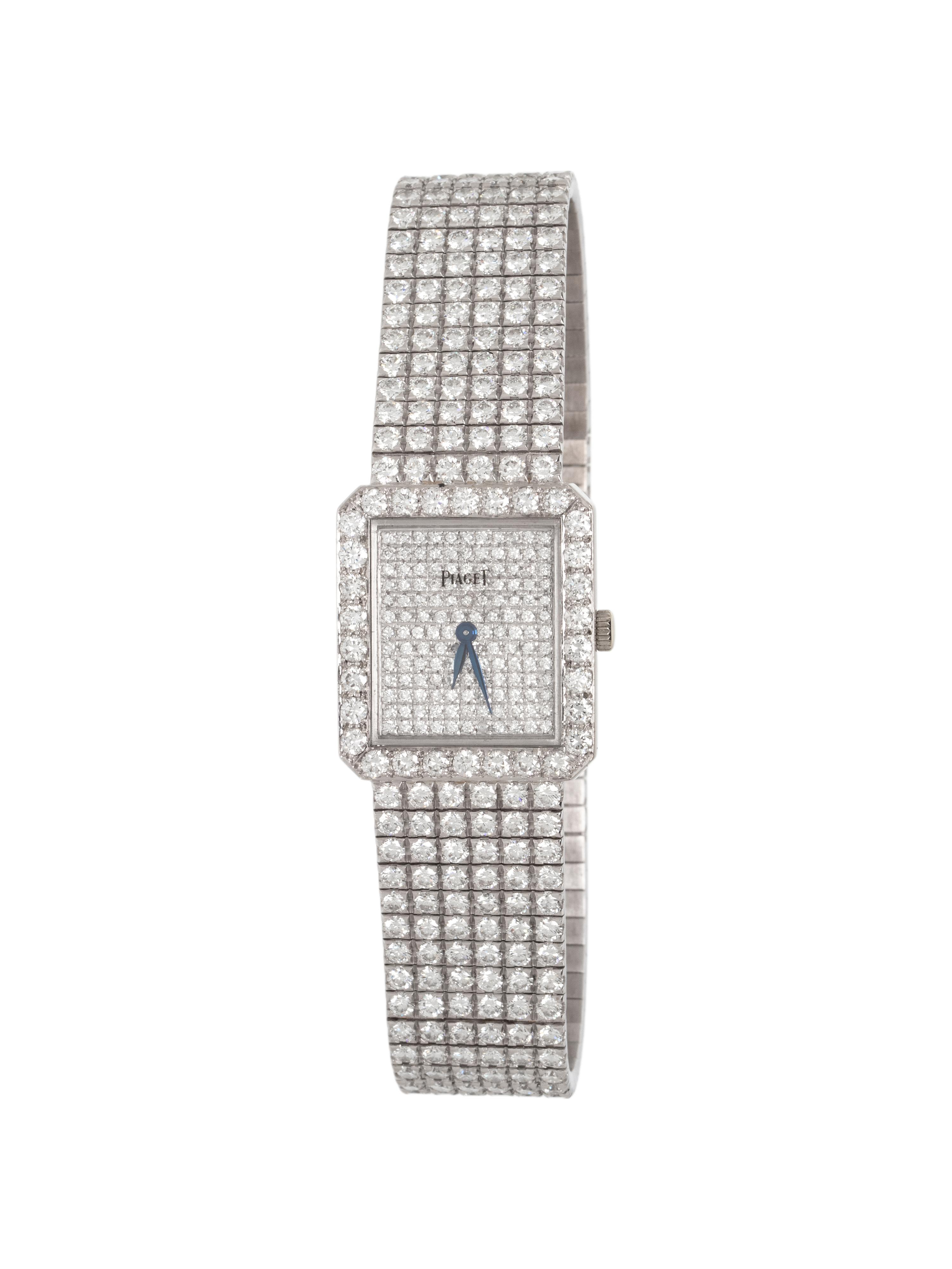PIAGET, WHITE GOLD AND DIAMOND WATCH