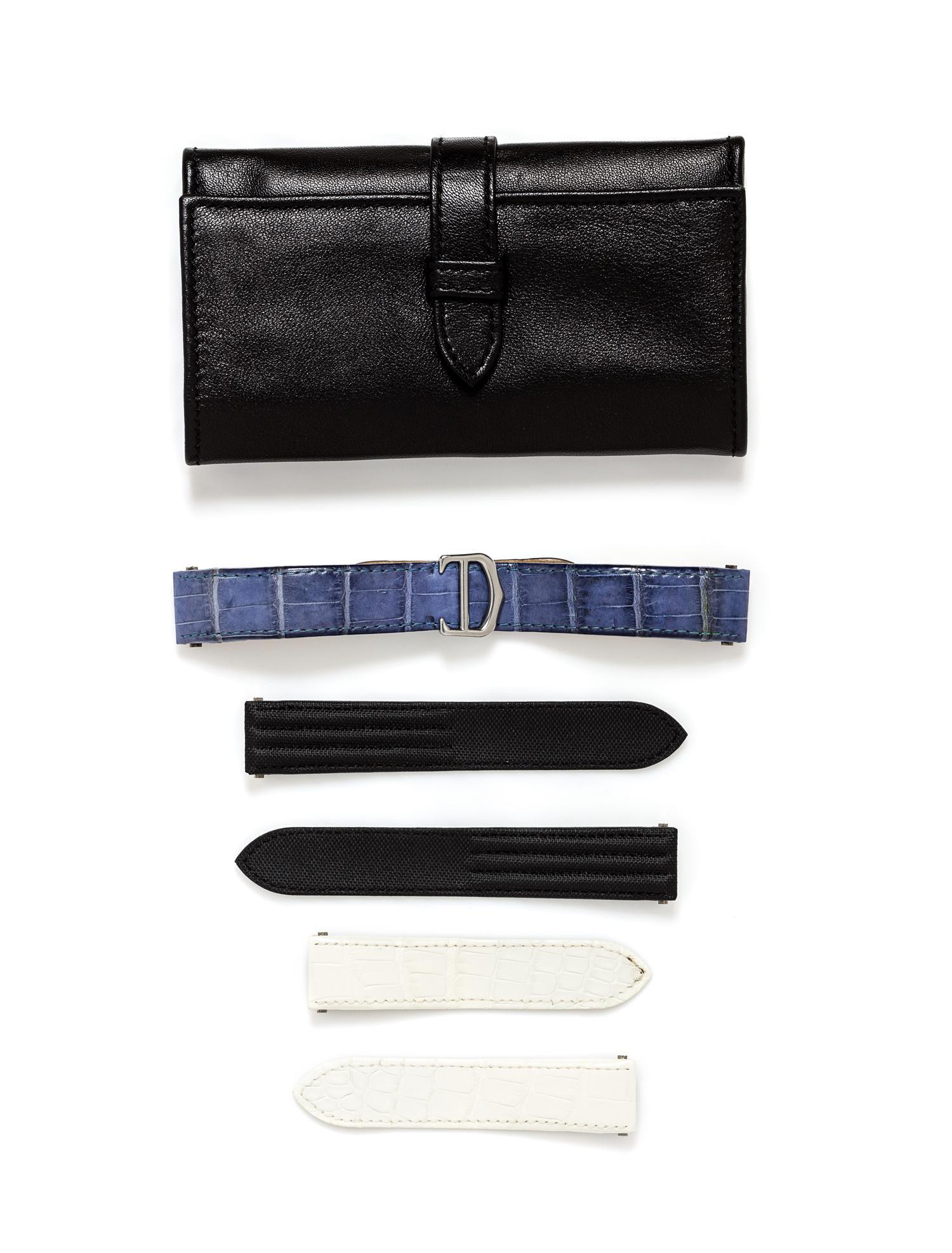 A Collection of Interchangeable "Roadster" Wristwatch Straps, Cartier,