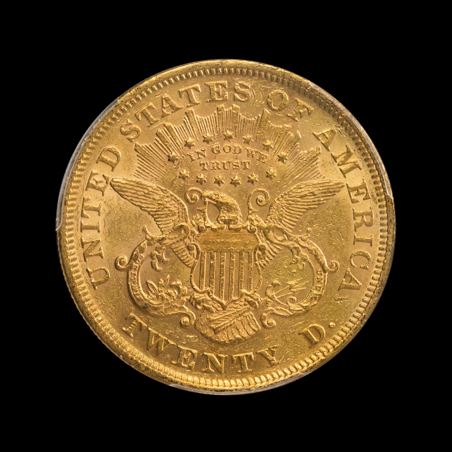 A United States 1869 Liberty Head $20 Gold Coin