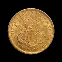 A United States 1869 Liberty Head $20 Gold Coin