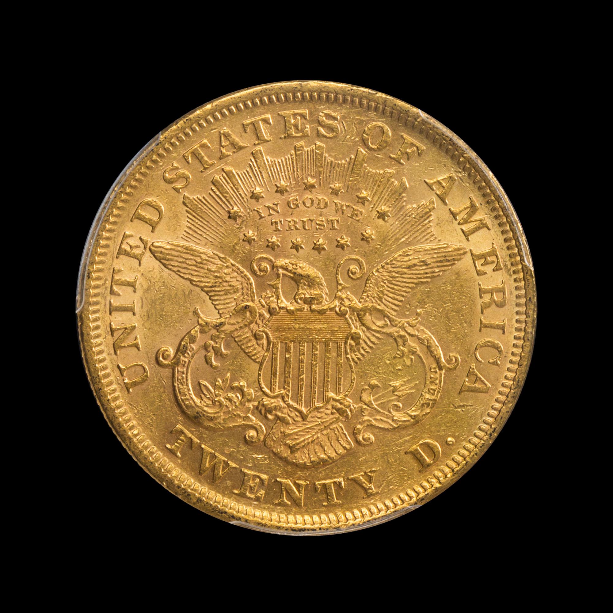 A United States 1869 Liberty Head $20 Gold Coin