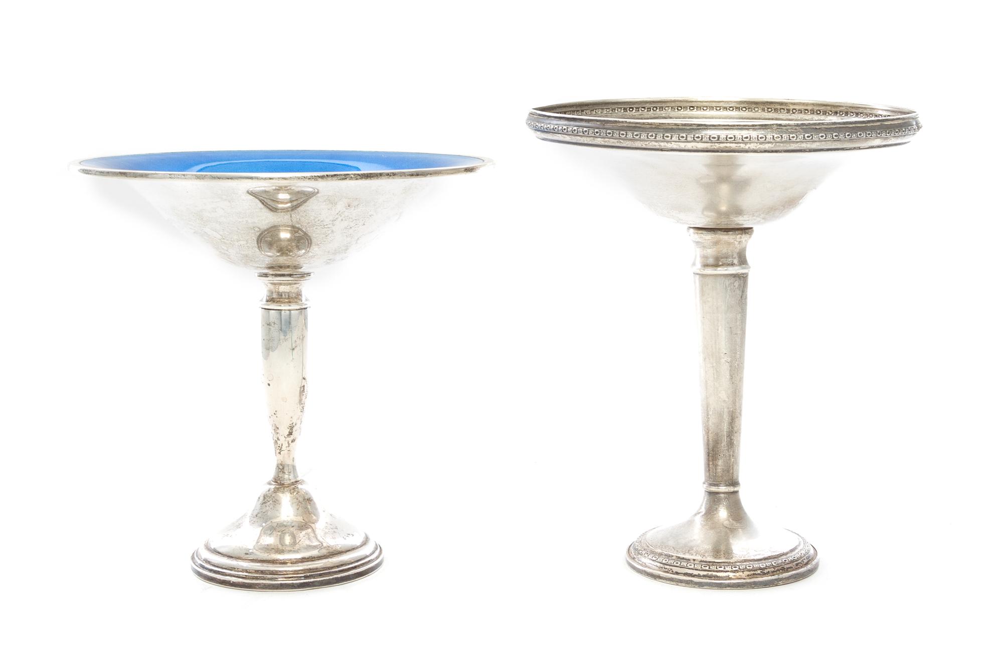 Two Silver Tazze, , weighted