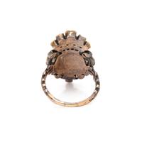 VICTORIAN, TOURMALINE AND MULTIGEM CROWN RING