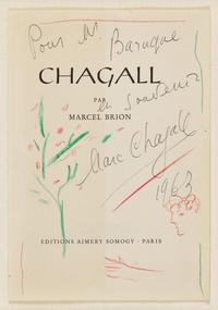 Marc Chagall (Belarusian/French, 1887-1985) — Chagall de Profil avec un Pommier , 1963