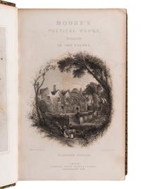[BINDINGS -- FORE-EDGE PAINTINGS]. MOORE, Thomas (1779-1852). Poetical Works. London: Longman, Brown, Green, Longmans, & Roberts, 1857.