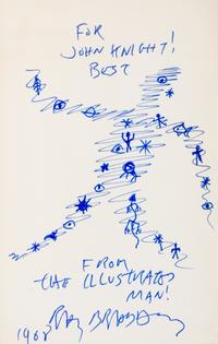BRADBURY, Ray. The Illustrated Man. NY, 1951. PRESENTATION COPY WITH DRAWING. - I Sing the Body Electric. 1ST ED, PRESENTATION COPY.