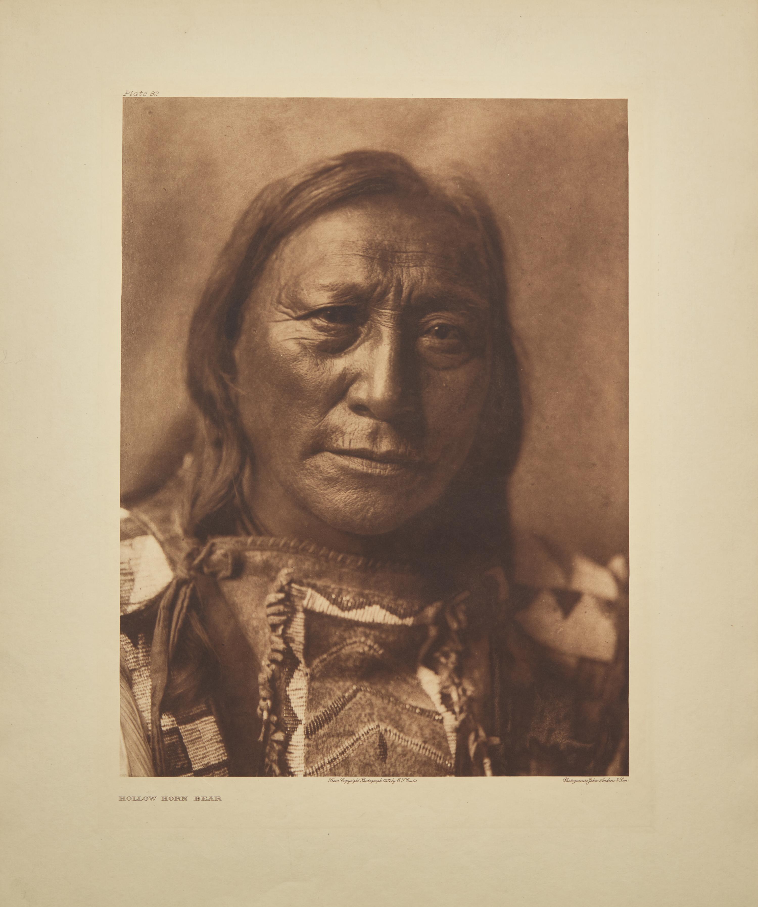 Edward Curtis (American, 1868-1952) — Hollow Horn Bear , 1907