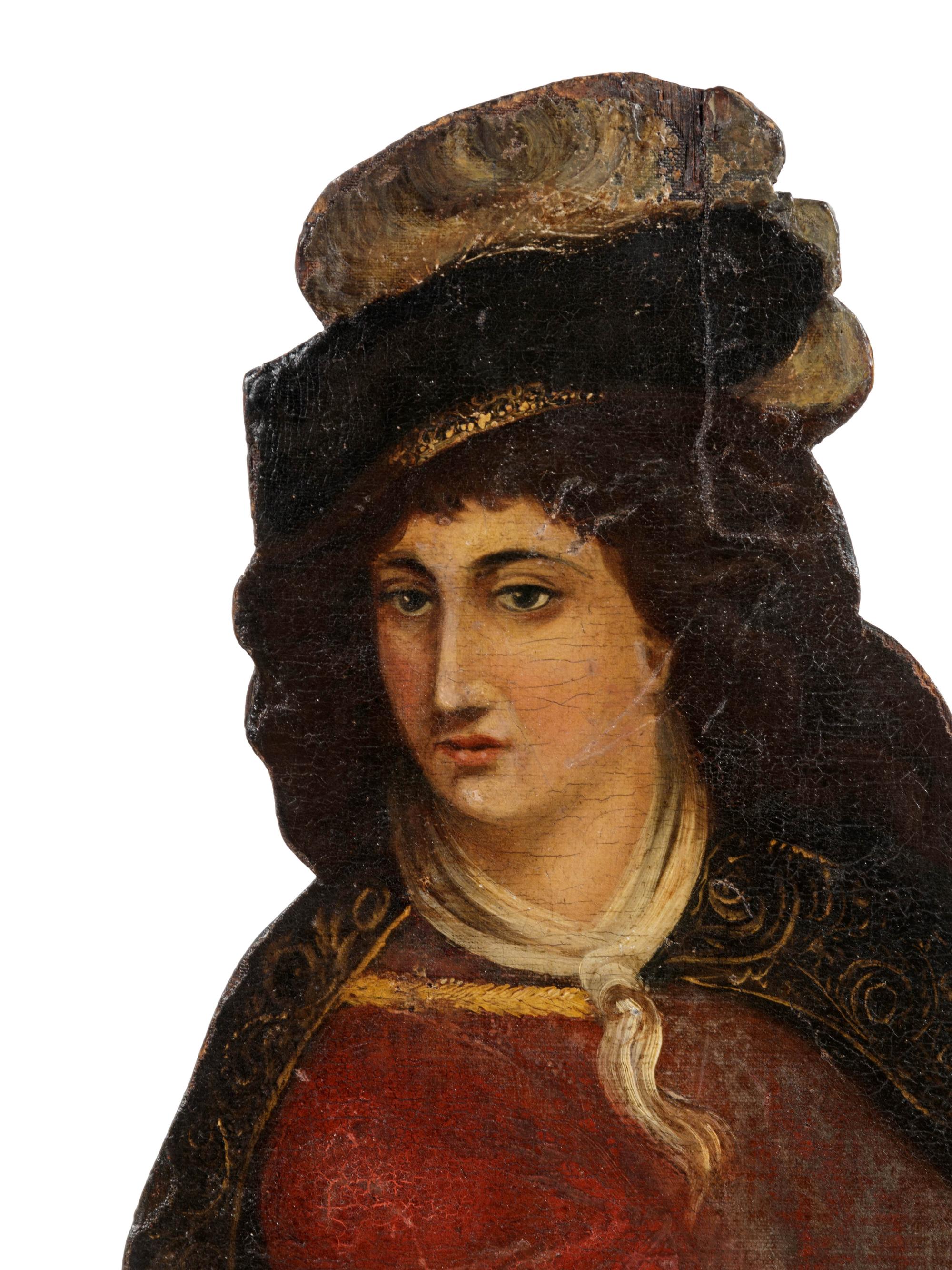 An English Painted Wood Dummy Board