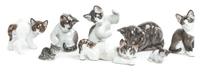 Eight Rosenthal Porcelain Figures Width of widest 6 1/2 inches. — 20TH CENTURY