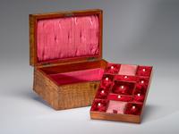 An Ash and Marquetry Sewing Box