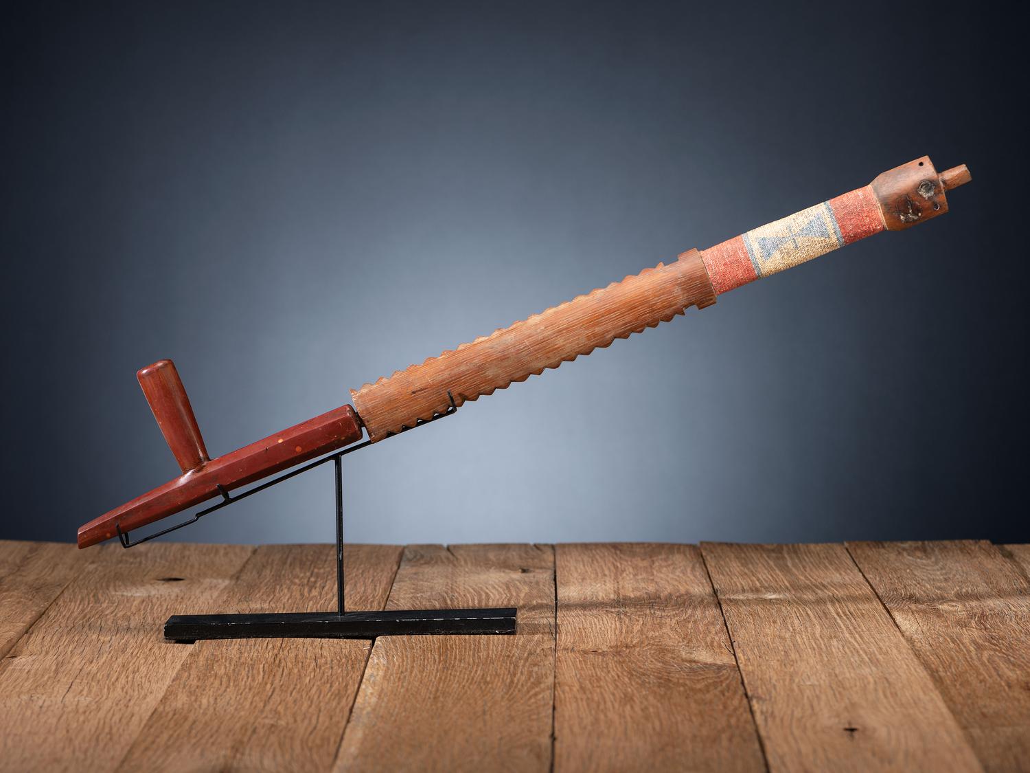 Sioux Quilled Pipe Stem, with Catlinite Bowl