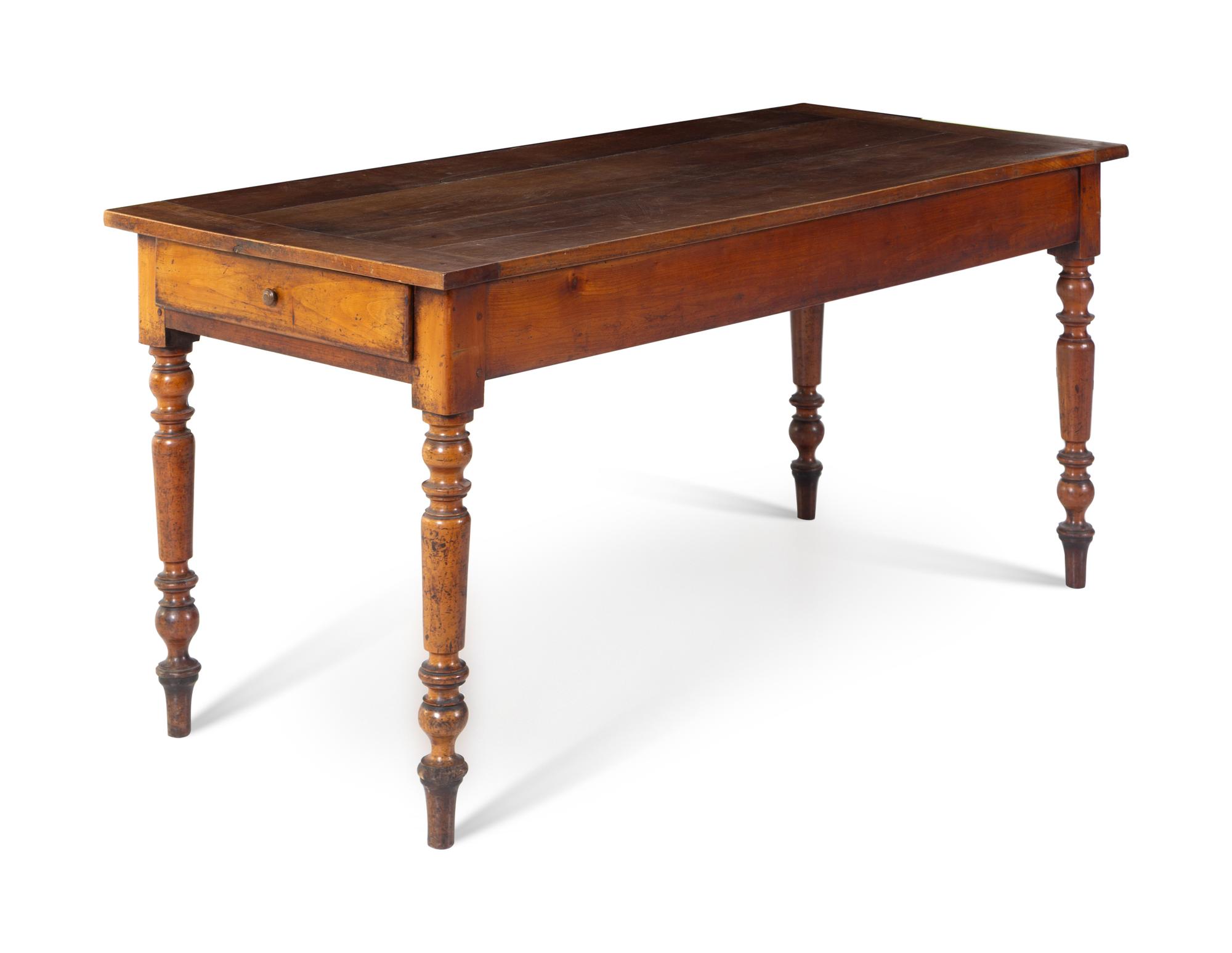 A French Walnut Farm Table