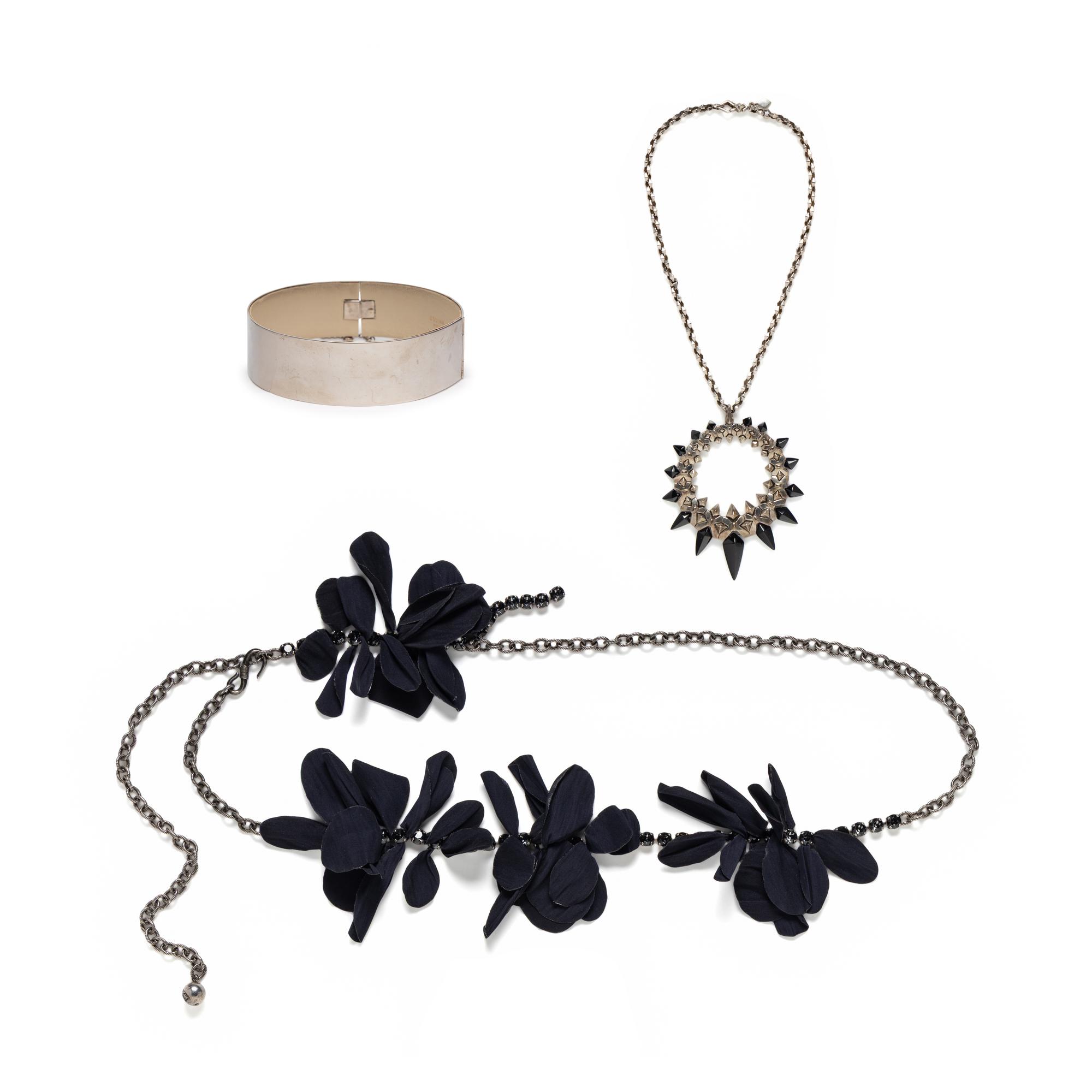 Various Designers, Three Necklaces Including Celine and Lanvin