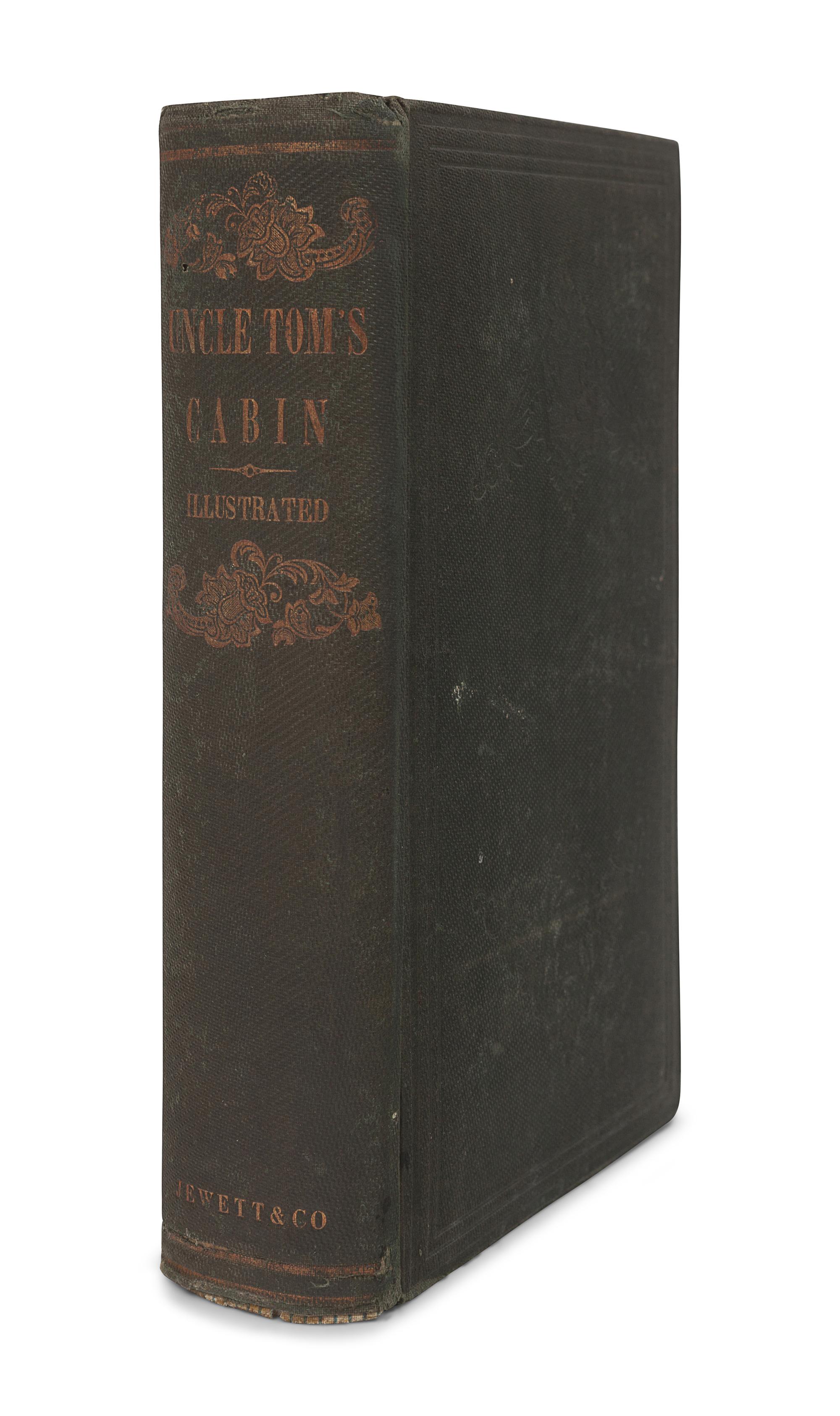 STOWE, Harriet Beecher (1811-1896). Uncle Tom’s Cabin; or, Life Among the Lowly… Illustrated Edition. Complete in One Volume . Boston: John P. Jewett and Company, 1853.