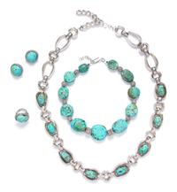 A Collection of Silver and Turquoise Jewelry, 319.70 dwts.