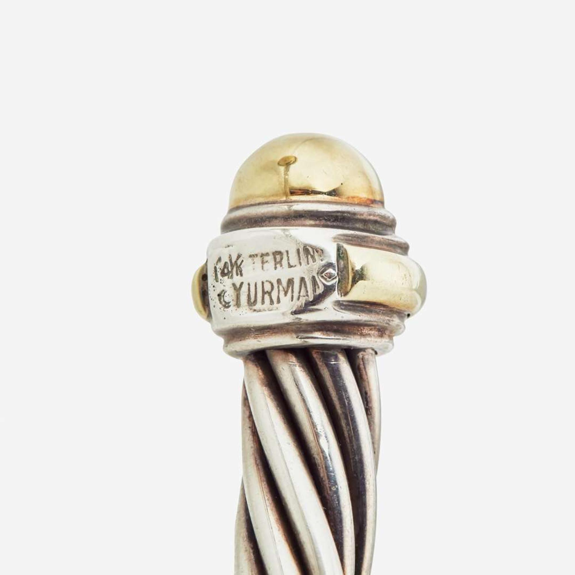 A David Yurman Sterling Silver Bracelet and Ring David Yurman