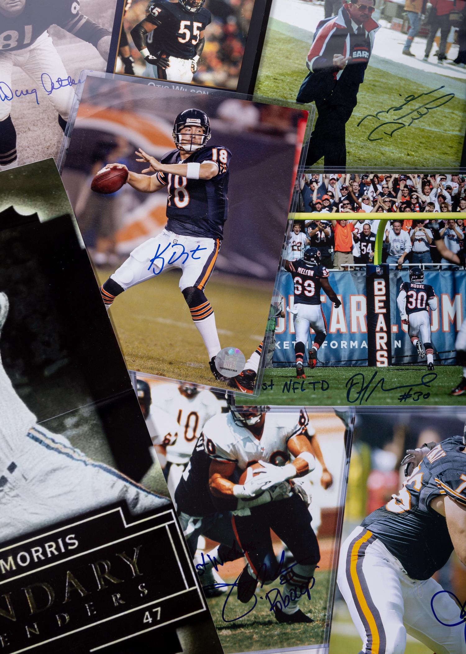 A Large Group of Chicago Bears Signed Autograph Items Including Mike Ditka and Mike Singletary