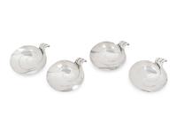 A Set of Four Tiffany and Co. Silver Candy Dishes