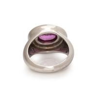 TIFFANY & CO., PALOMA PICASSO, WHITE GOLD AND PINK SAPPHIRE RING