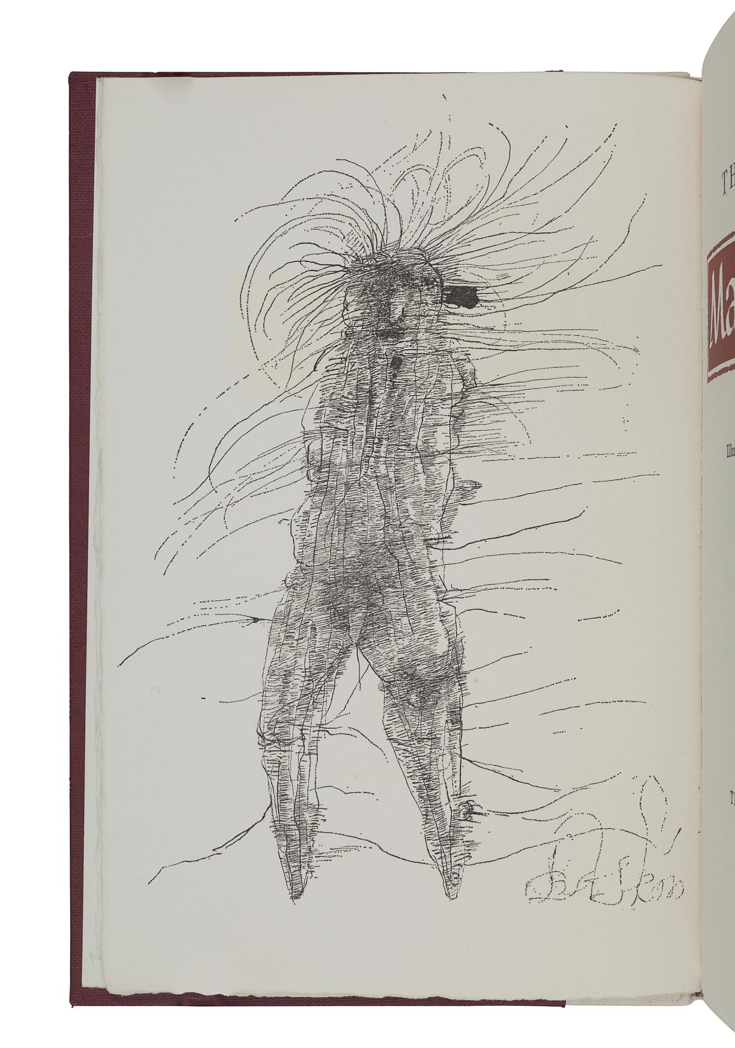 [FINE PRESS & LIVRE D'ARTISTE]. -- BASKIN, Leonard (1922-2000), illustrator. -- GUNN, Thom (1929-2004). Mandrakes . London: Rainbow Press, [1973].
