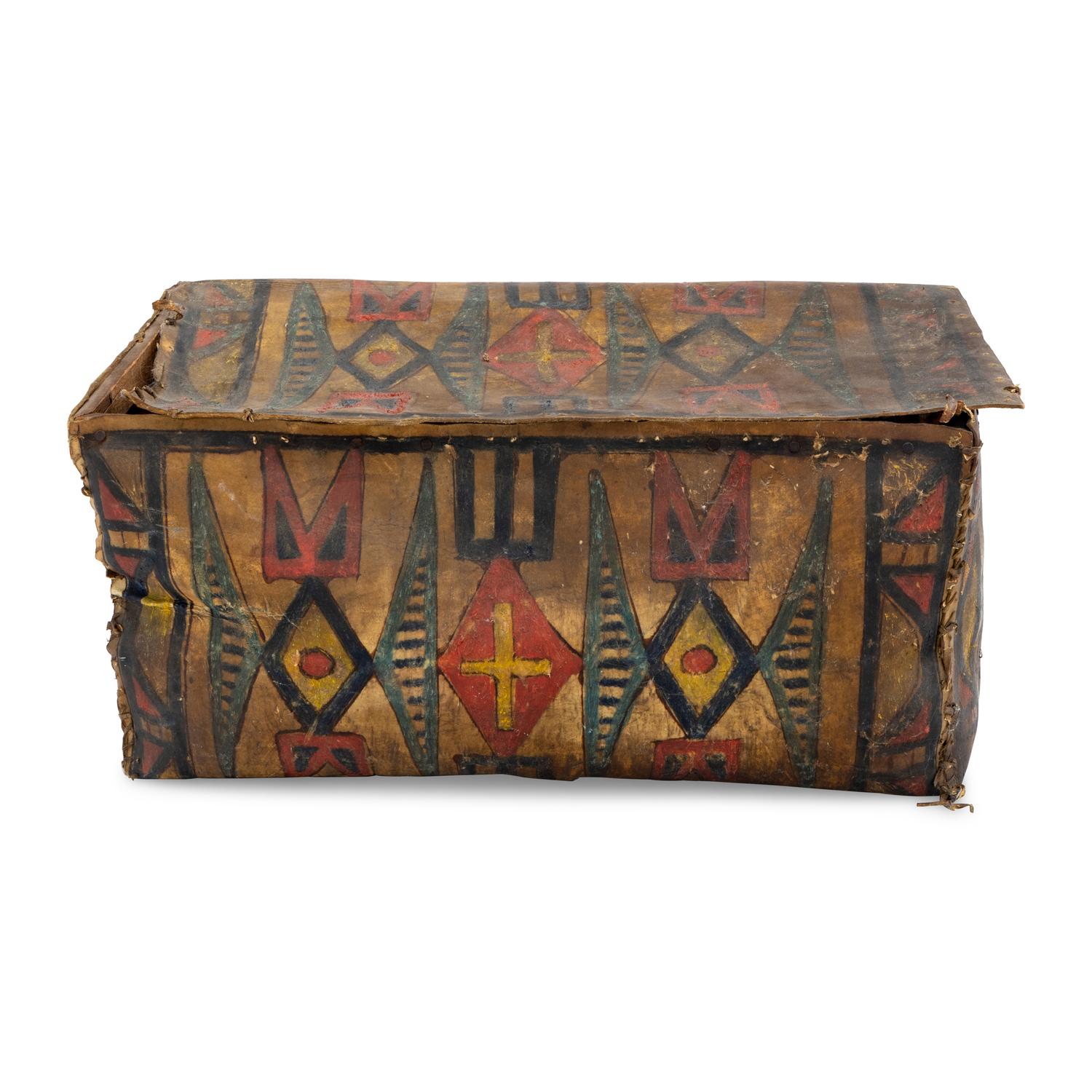 Sioux Painted Parfleche Trunk, Published