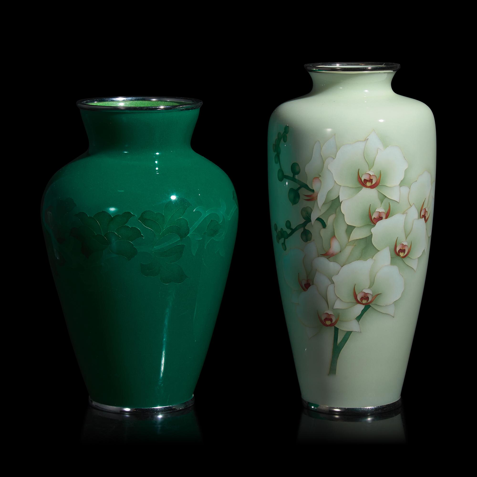 Two Japanese Cloisonné Vases, 20th Century
