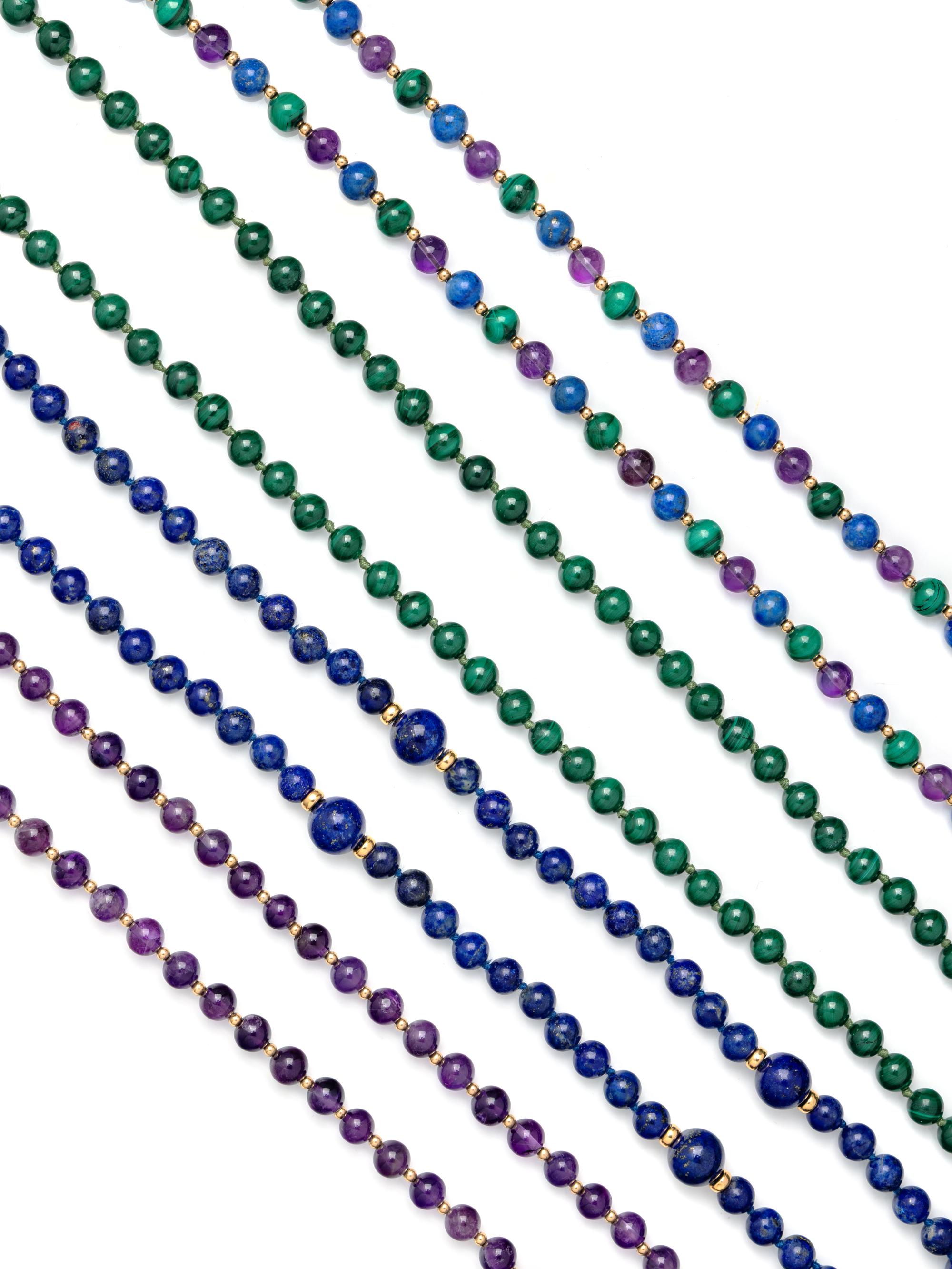 COLLECTION OF BEADED NECKLACES