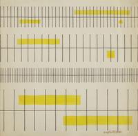 Yellow and Black for Fabric Design, circa 1975