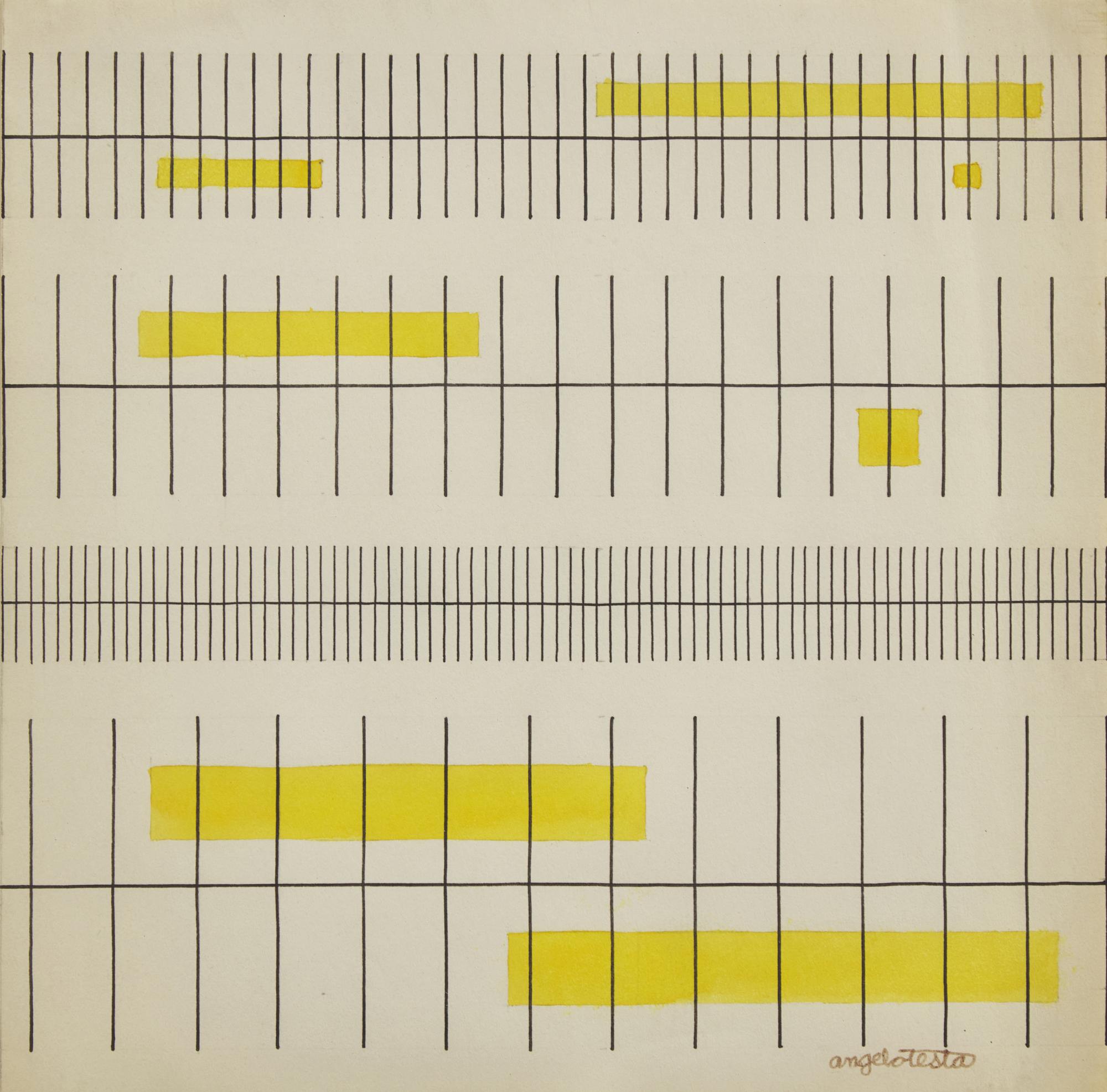 Yellow and Black for Fabric Design, circa 1975