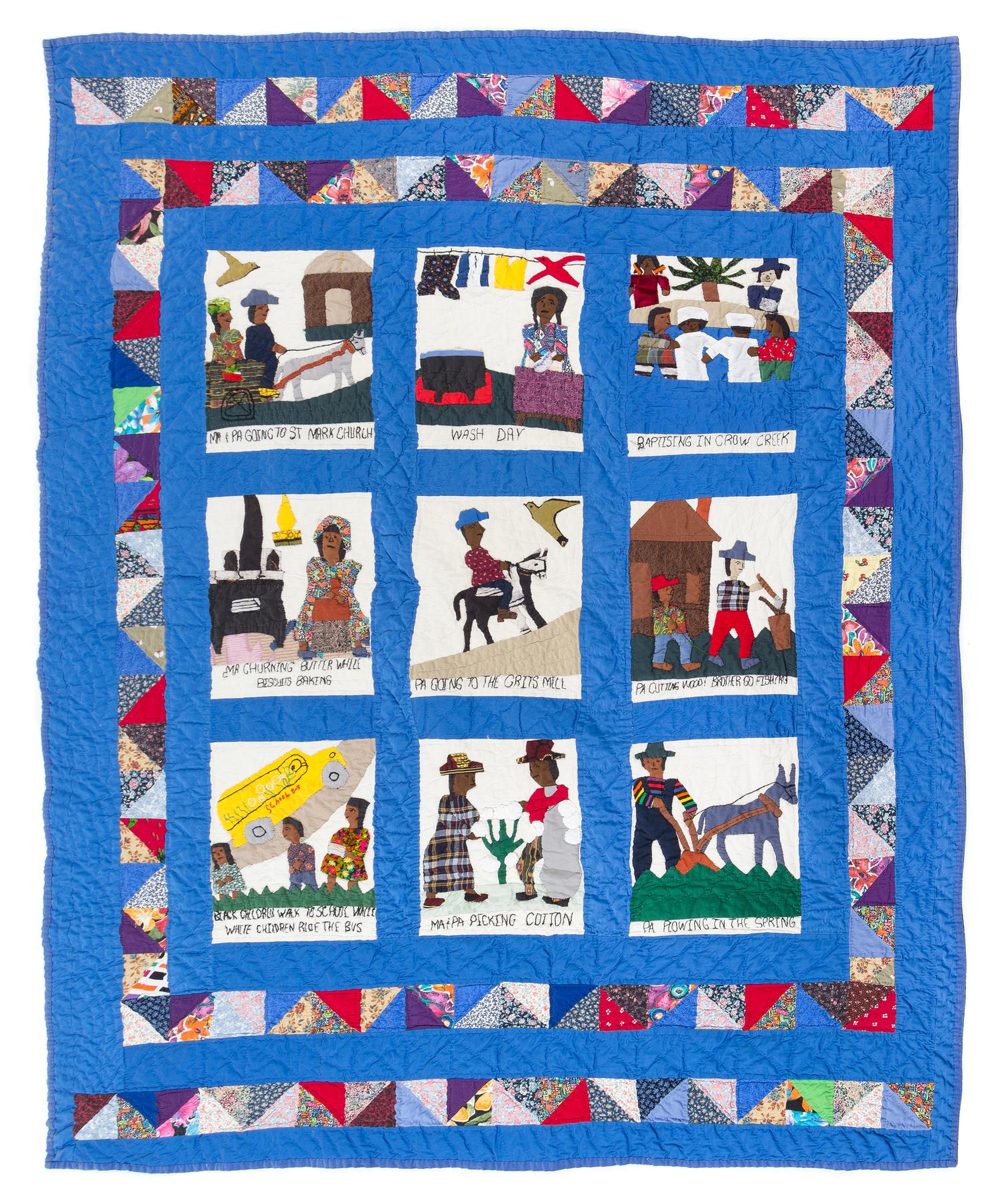 Hystercine Rankin, (American, 1929-2010), Memories of Hystercine Rankin (Story Quilt), 1994