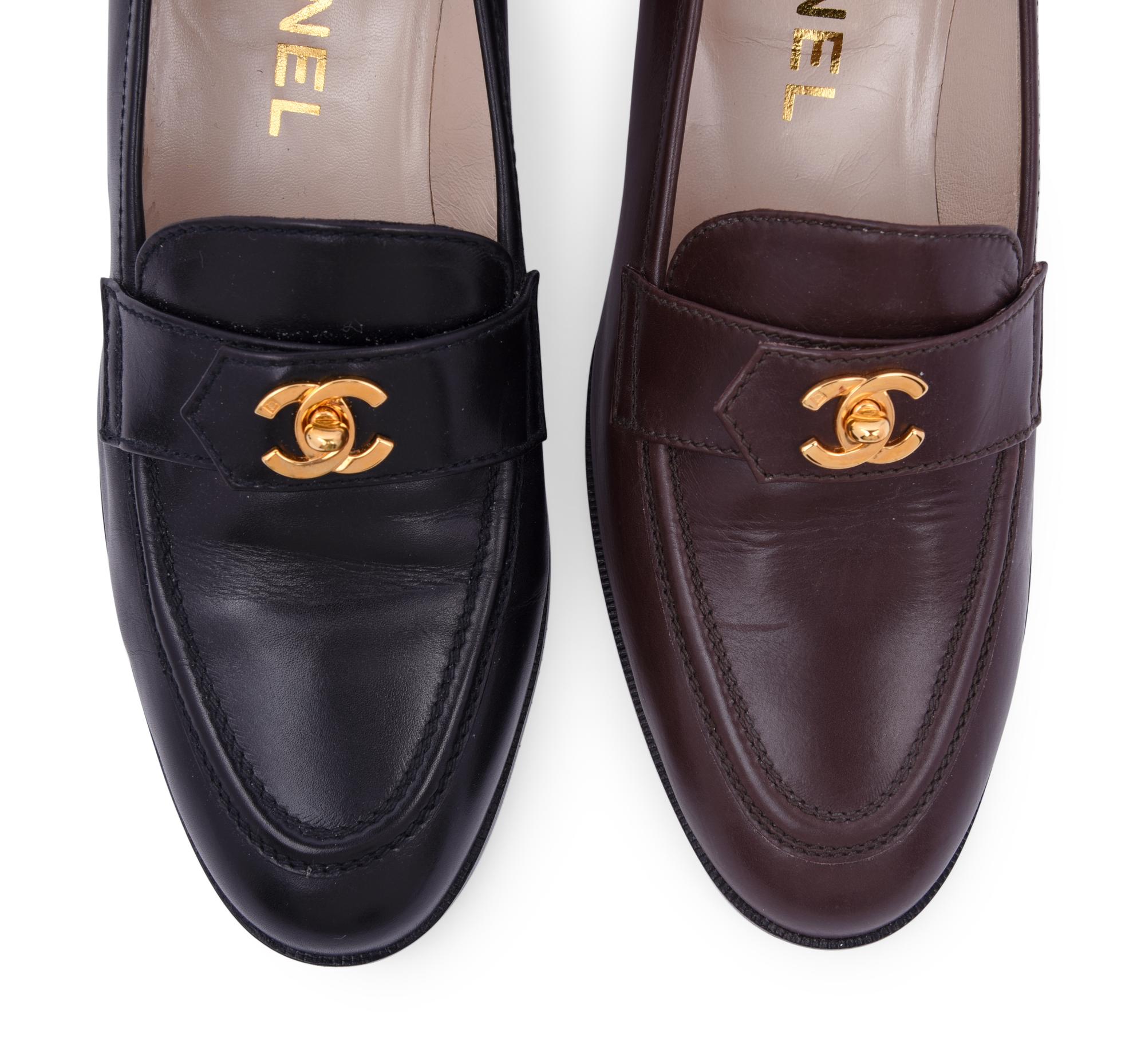 Two Pairs of Chanel Loafers, 1996