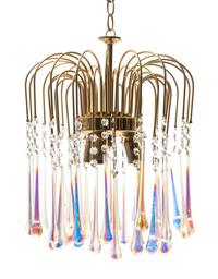 Venini, Italy, SECOND HALF 20TH CENTURY, a teardrop waterfall chandelier