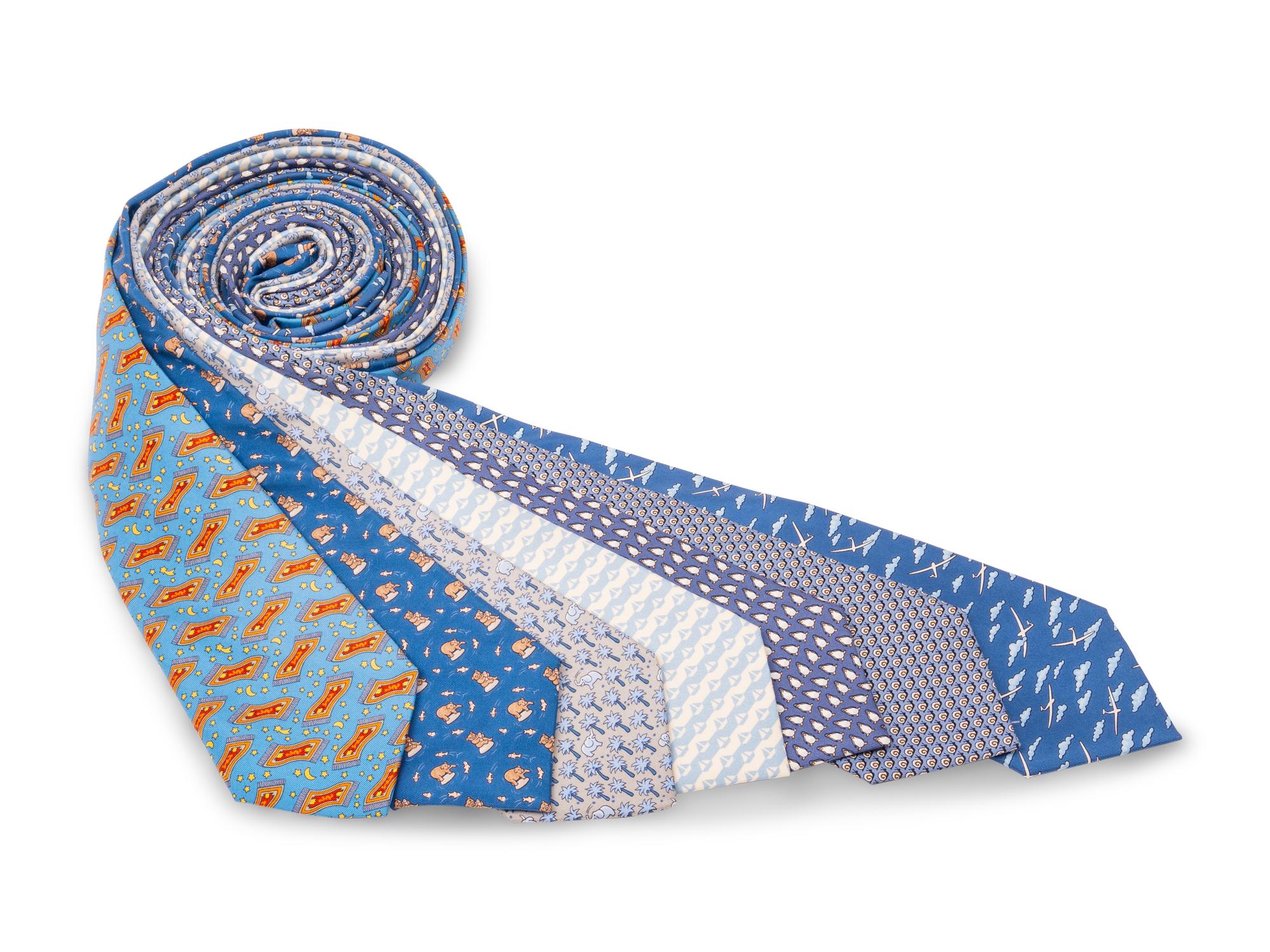 SEVEN HERMÈS TIES
