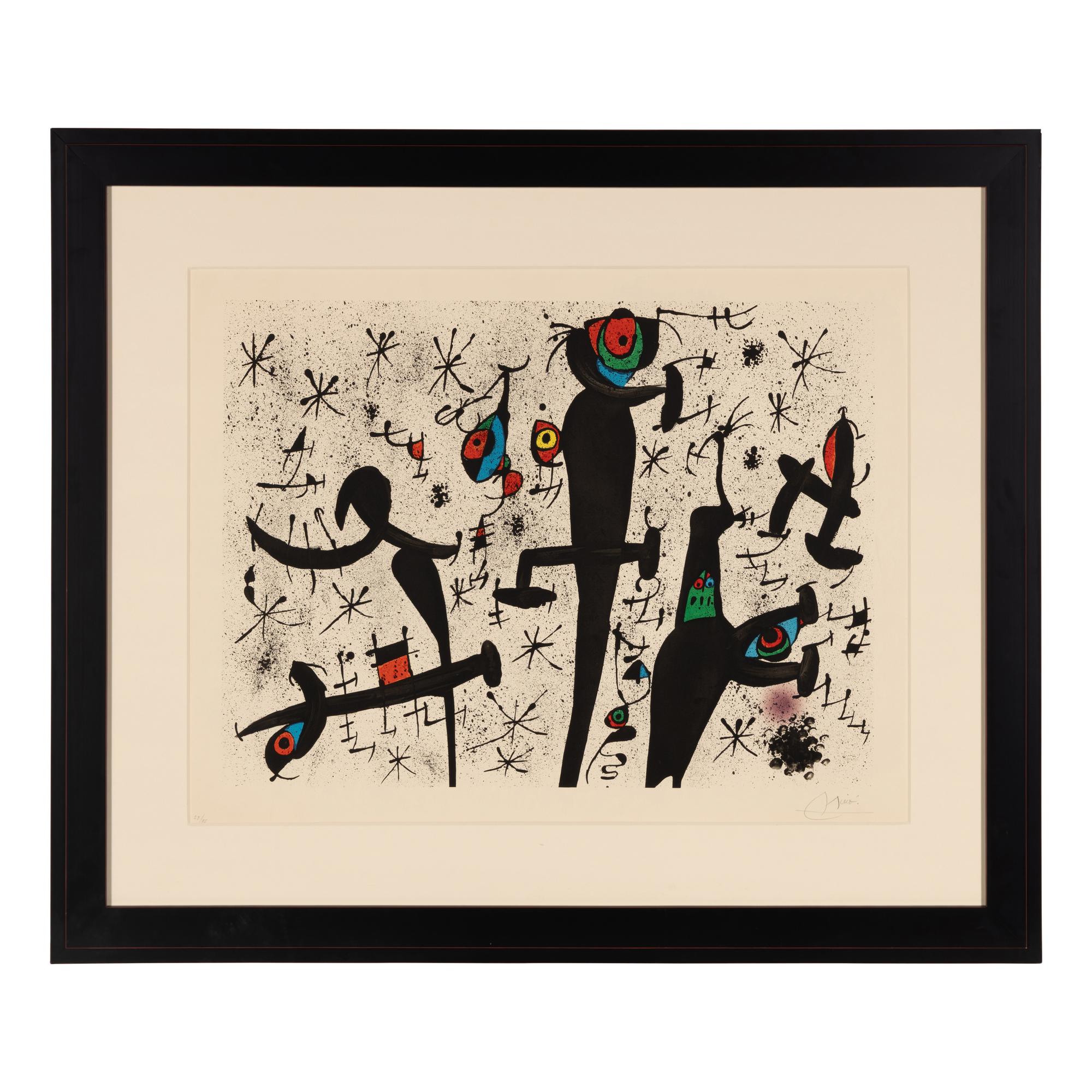 Joan Miró (Spanish, 1893-1983) — Homenatge à Joan Prats: one plate 1971