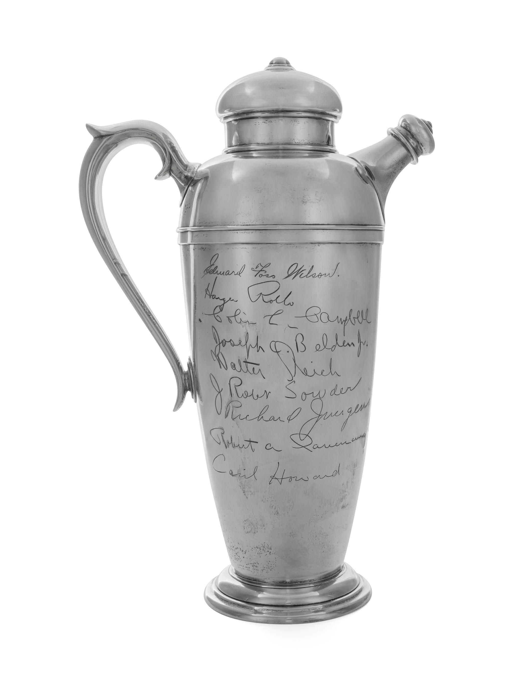 An American Silver Cocktail Pitcher