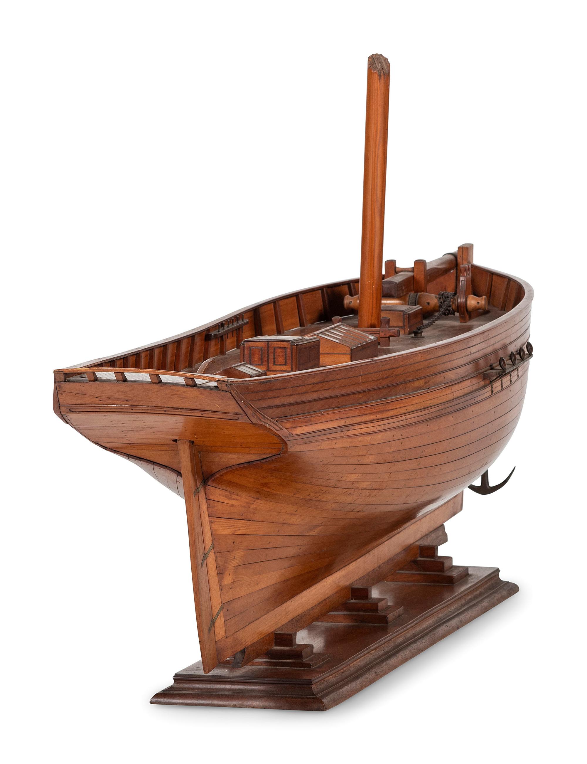 A Wood Sloop Hull Model