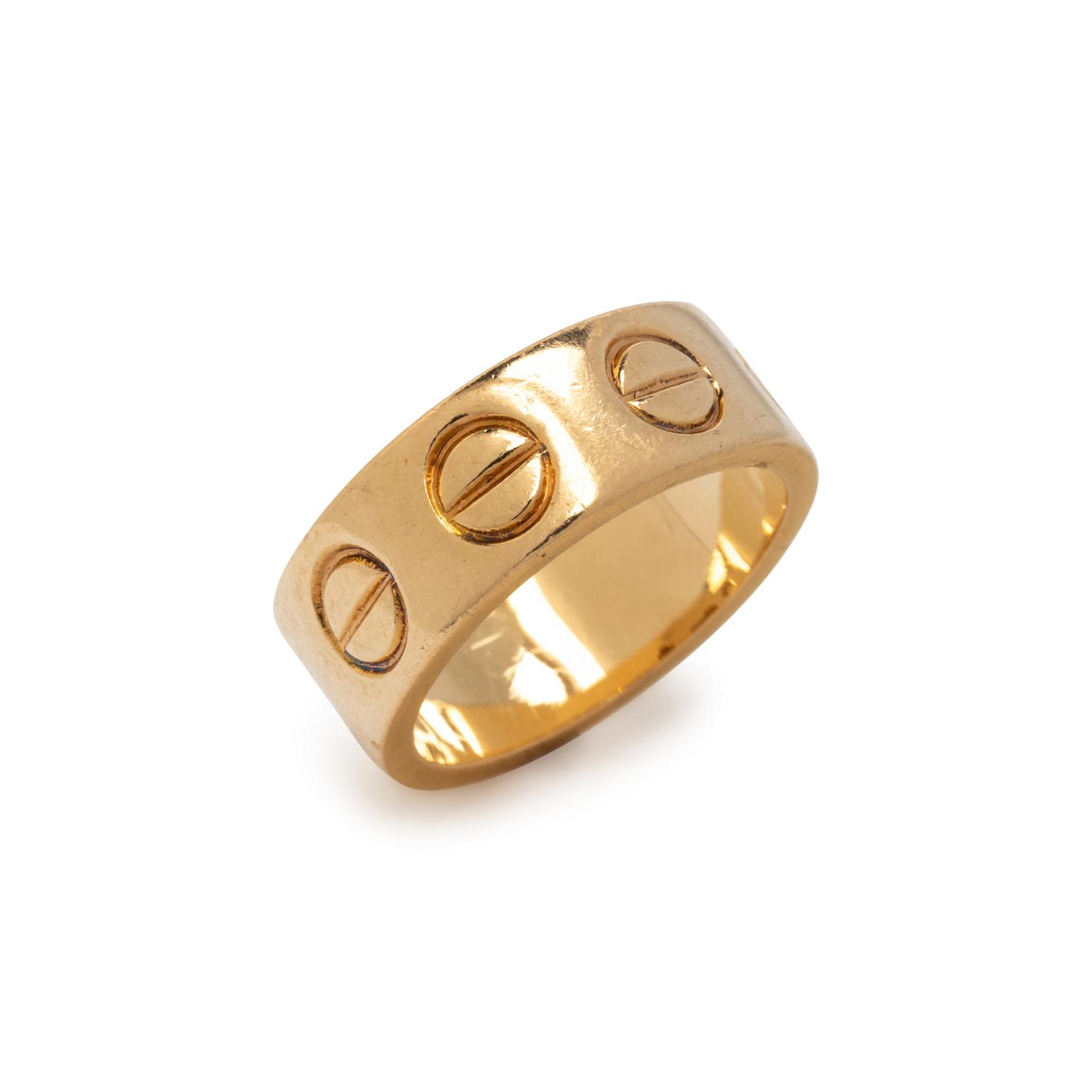 CARTIER, YELLOW GOLD 'LOVE' RING