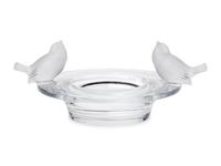 A Lalique Deux Moineaux Centerpiece