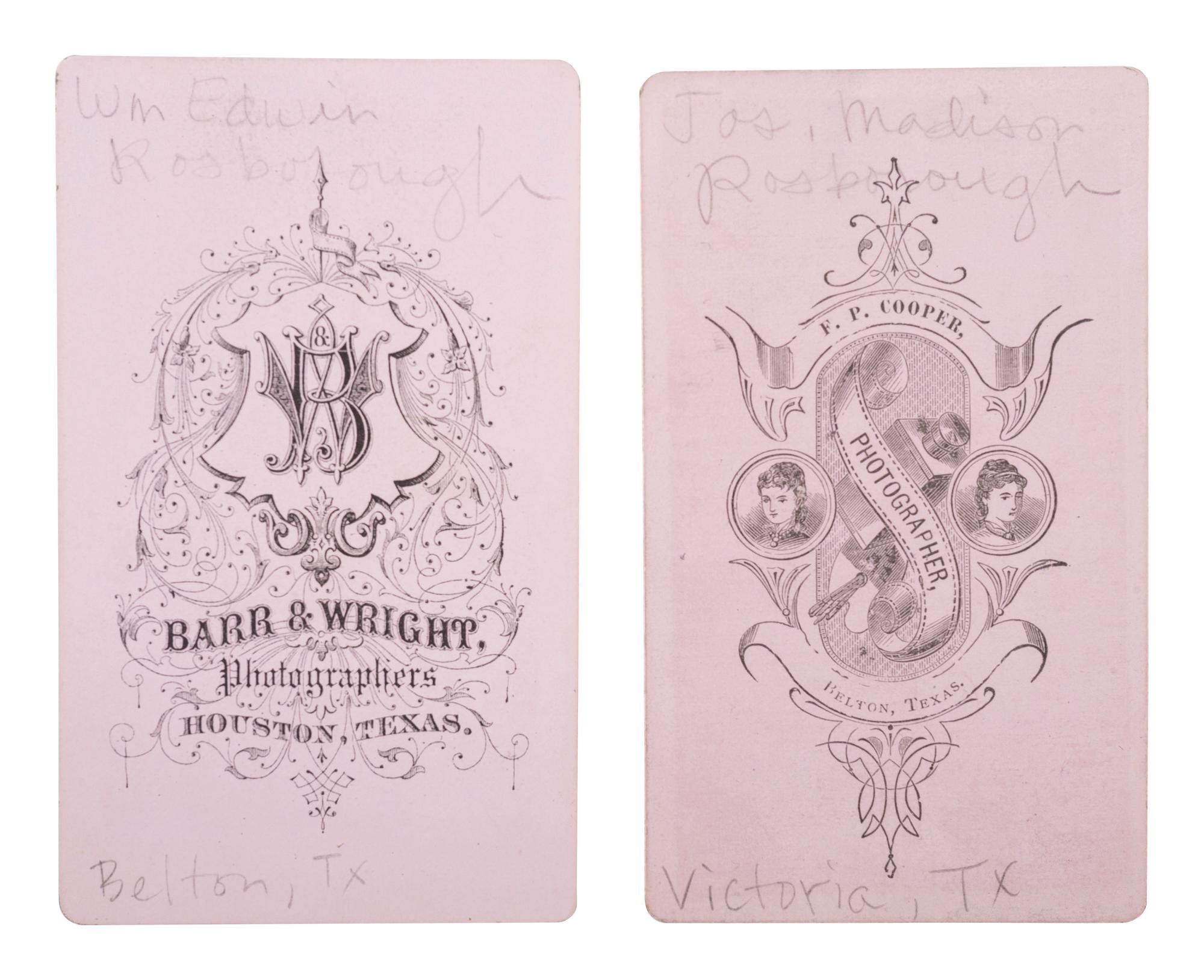 [WESTERN AMERICANA]. The Rosborough family archive, including letters relating to the California Gold Rush, the Modoc War, the Klondike Gold Rush, and early settlement and mining operations in Idaho Territory, Utah Territory, Nevada, and Texas.