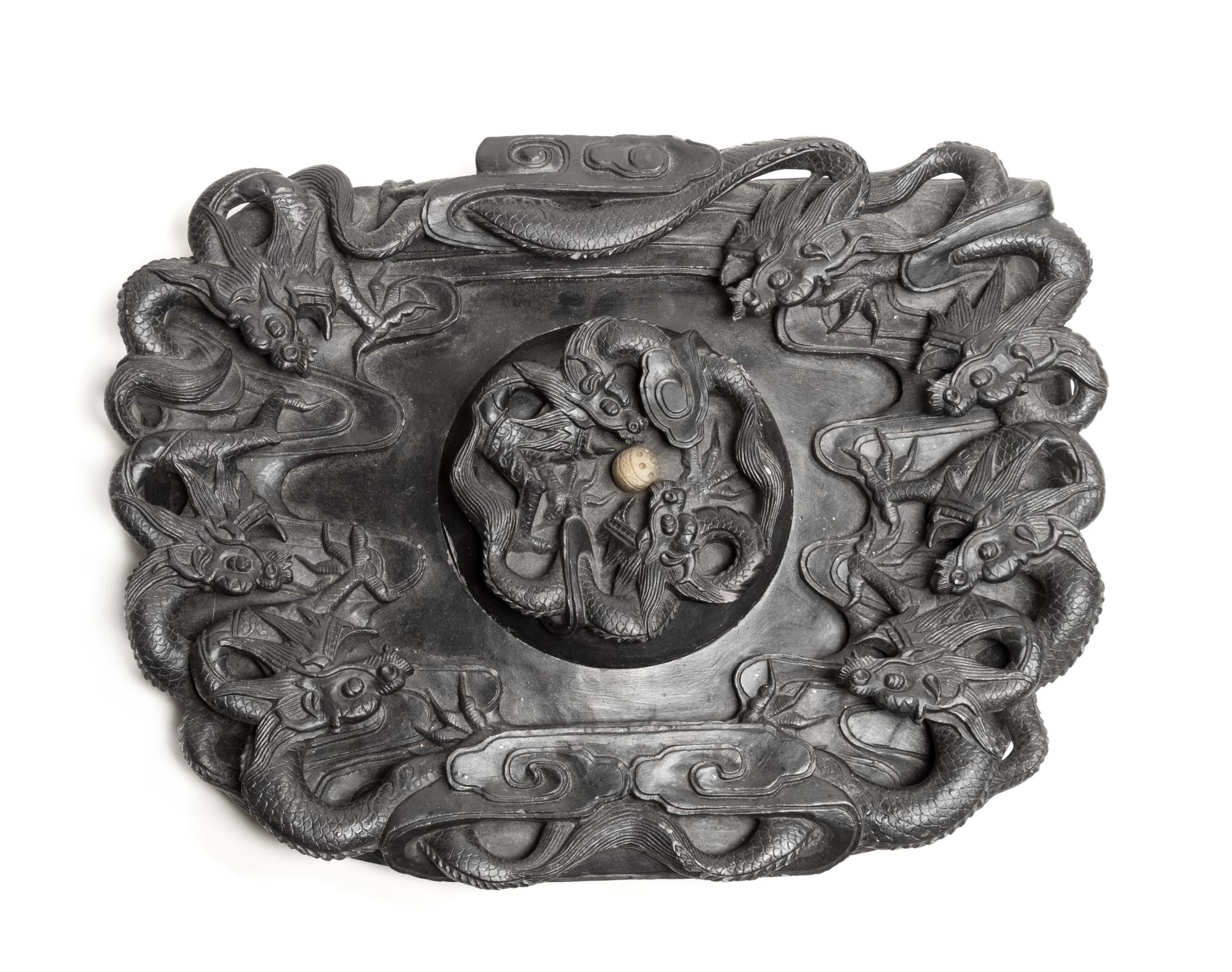 A Large Chinese Inkstone Length 14 1/4 inches.