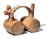 A Moche Stirrup Vessel in the Form of a Drum