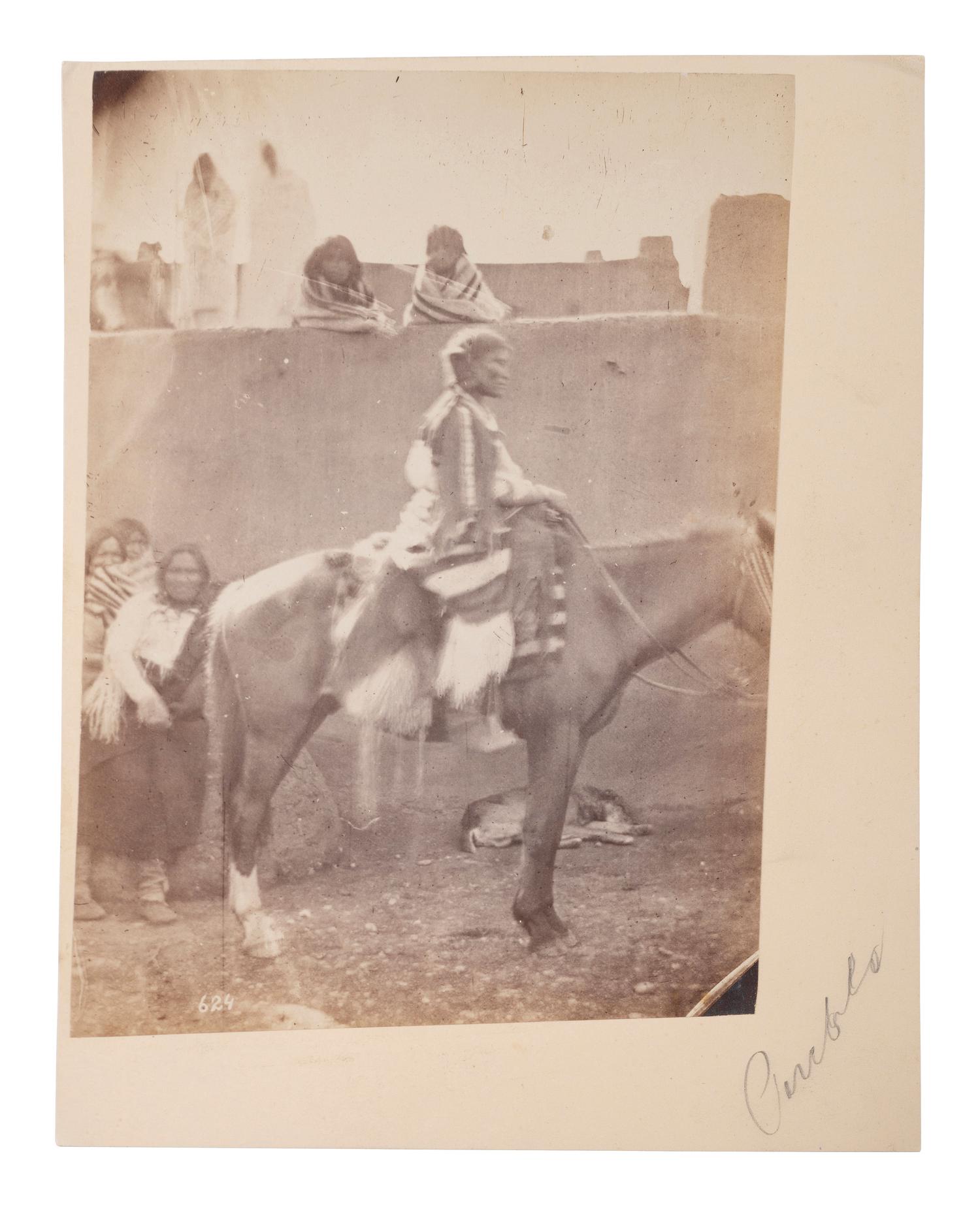 [NATIVE AMERICANS]. A group of 3 photographs of Ute and Pueblo Indians, comprising: