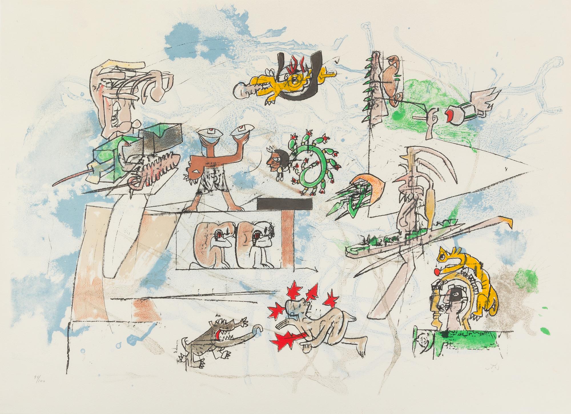 Roberto Matta, (Chilean, 1911-2002), Porol-Vua, 1978