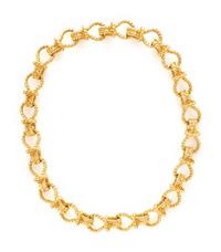 VERDURA, CONVERTIBLE YELLOW GOLD NECKLACE/BRACELET SET