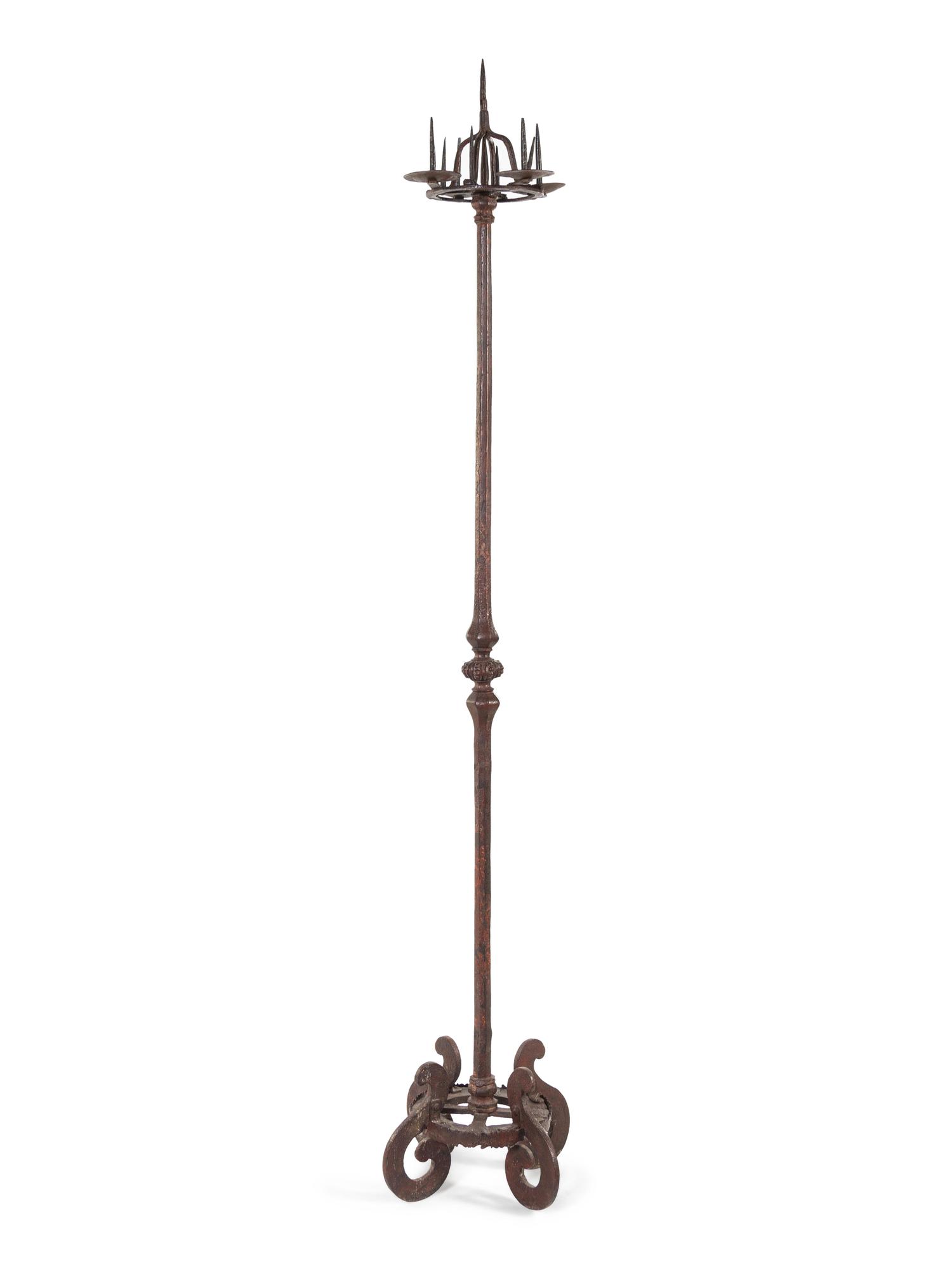 A Continental Iron Torchère