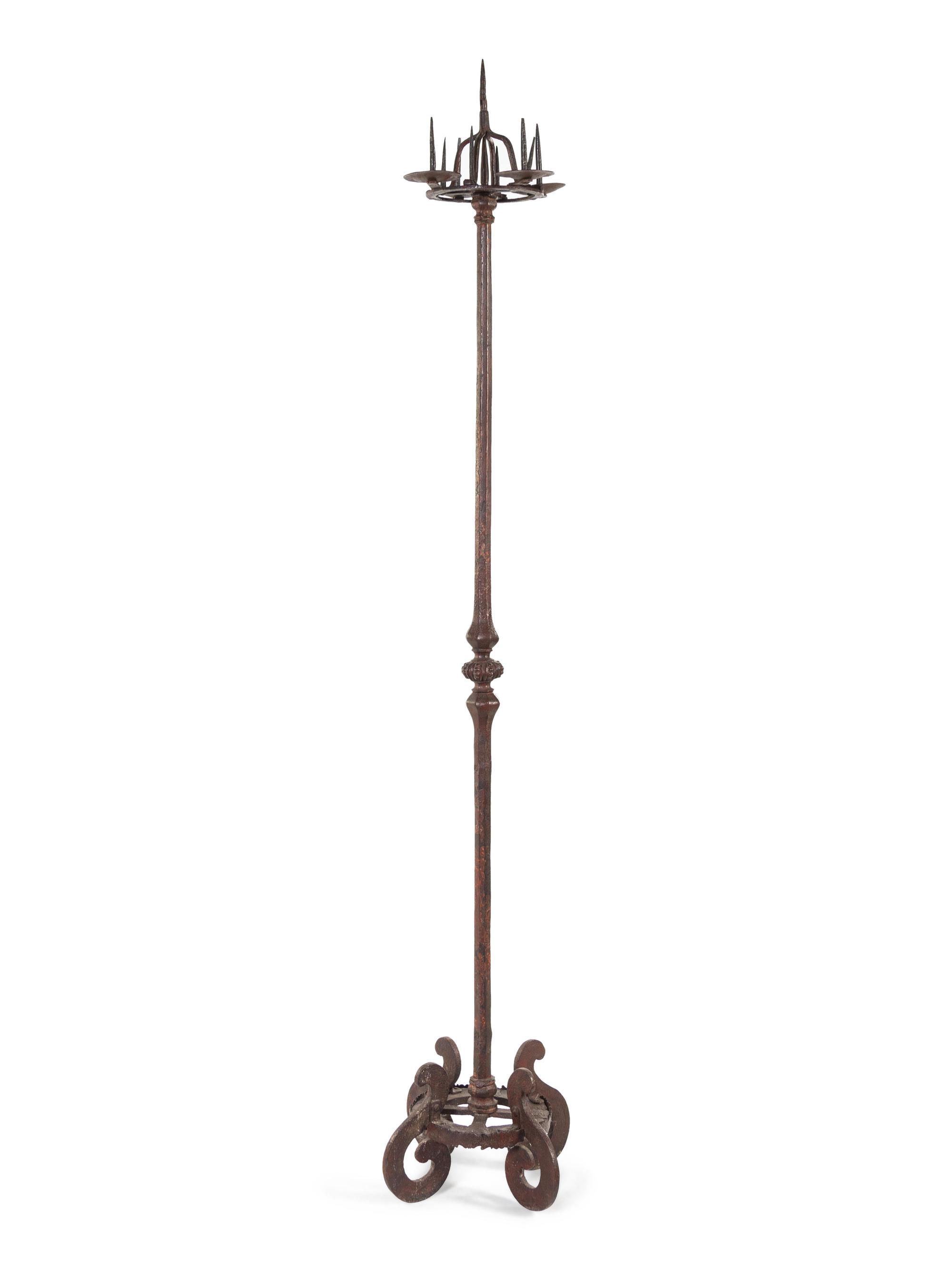 A Continental Iron Torchère