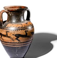 An Etruscan Black-Figured Amphora
