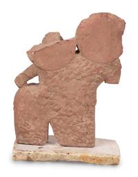 A Sandstone Figural Group