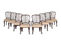 A Set of Eight Theodore Alexander Althorp Mahogany Dining Chairs